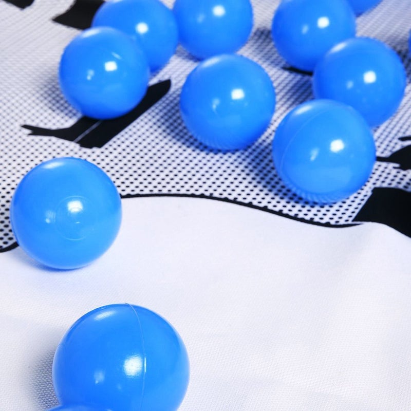 PlayMaty Play Ball Pool Pit Balls - 2.36inches Phthalate&BPA Free Plastic Ocean Transparent Balls for Kids Toddlers and Babys for Playhouse Play Tent Playpen Pool Party Decoration Pack of 70 (Blue) - Image 4